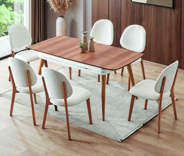 AYHANPARK KODU -48 - CEVİZ MS 630 MASA ES 305 CEVİZ S