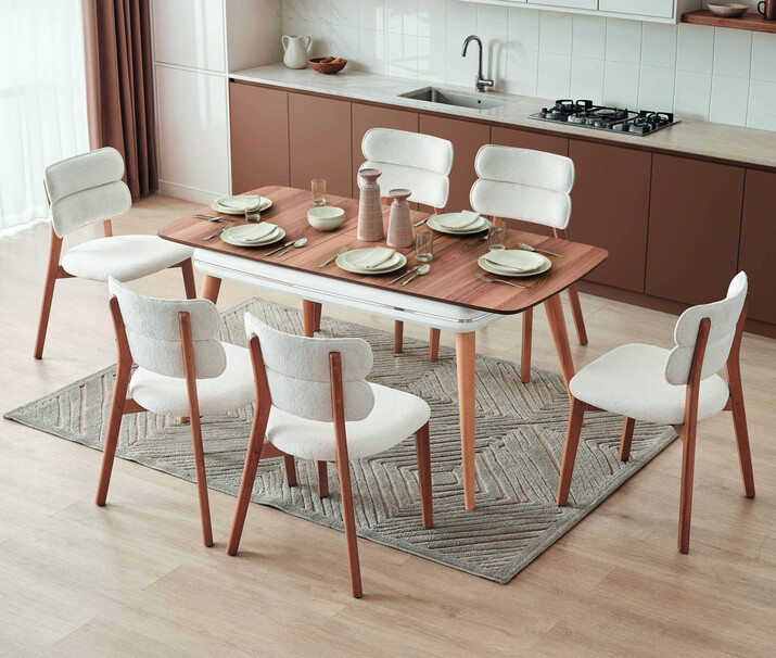 AYHANPARK KODU -48 - CEVİZ MS 630 MASA ES 330 CEVİZ S