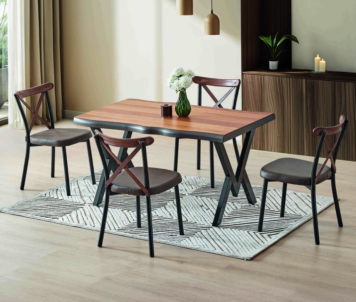 AYHANPARK KODU -48 - KÜTÜK CEVİZ KAPLAMA MS 380 MASA