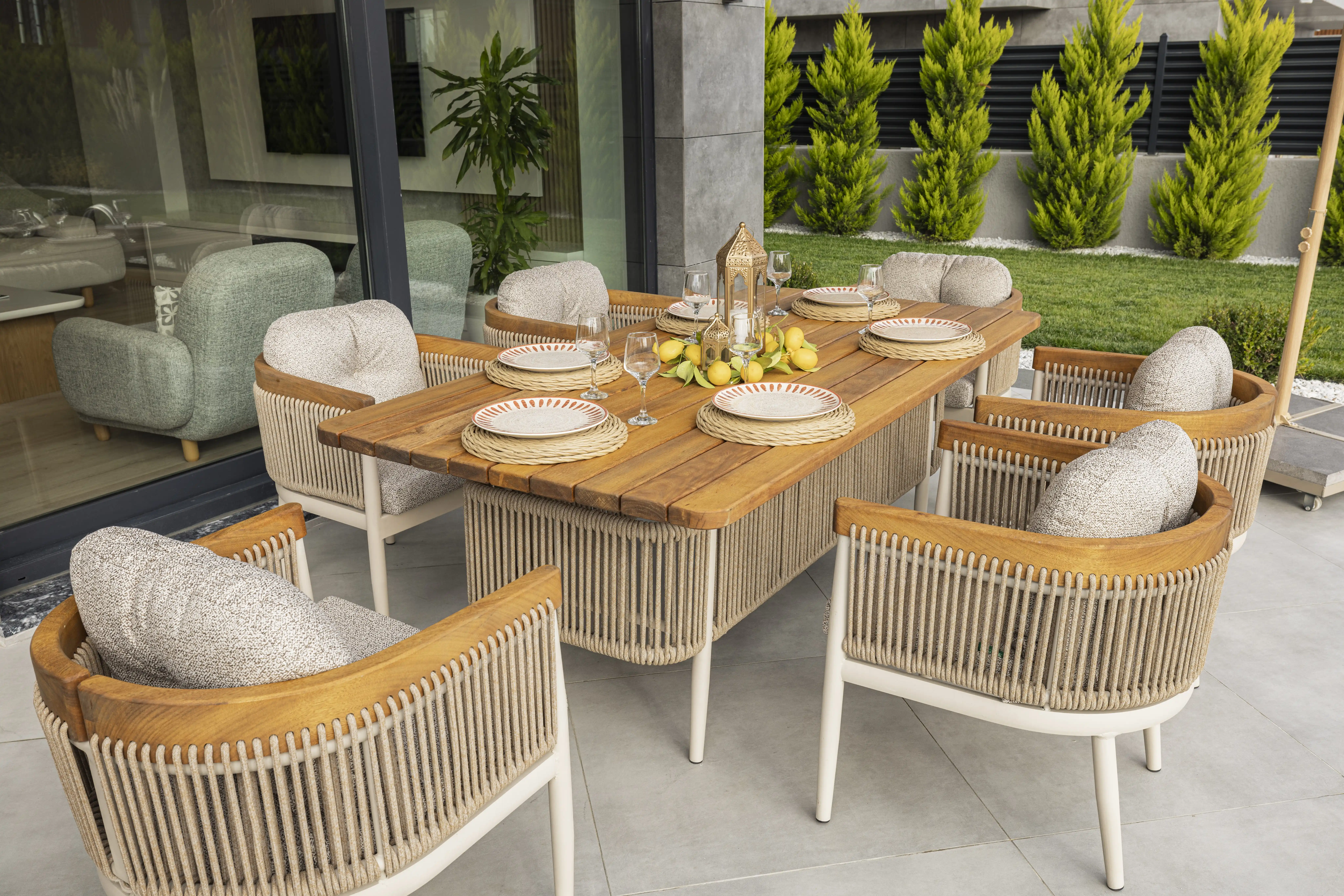 AYHANPARK KODU -15 - MİNERVA BAHÇE MASA TAKIMI