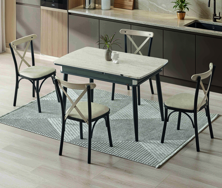 AYHANPARK KODU -48 - SİYAH TRAVERTEN MS 045 MASA ES 3