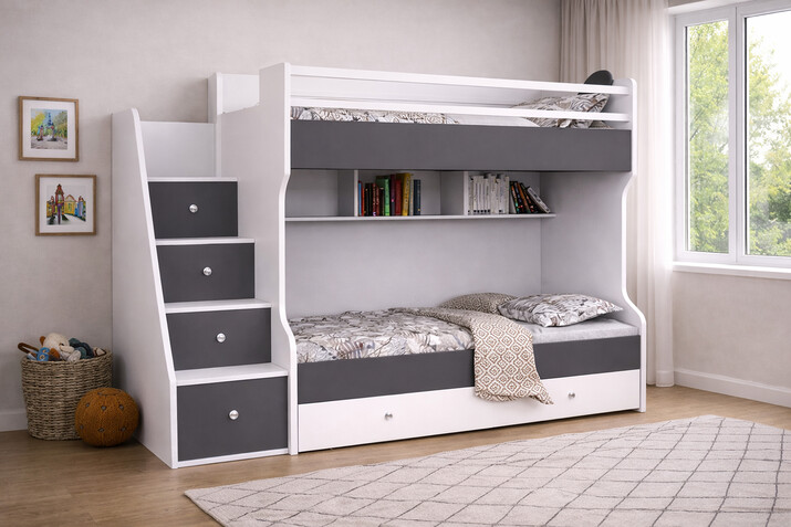 AYHANPARK KODU -54 - T-342 SMART AHŞAP RANZA (ANTRASİT)