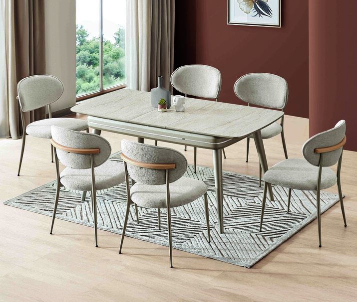 AYHANPARK KODU -48 - VEJ MS 640 MASA ES 520 BEJ SANDA